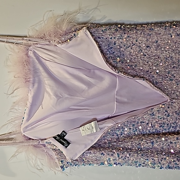 Crystal Doll Pink Sequin Dress Large - Picture 10 of 17